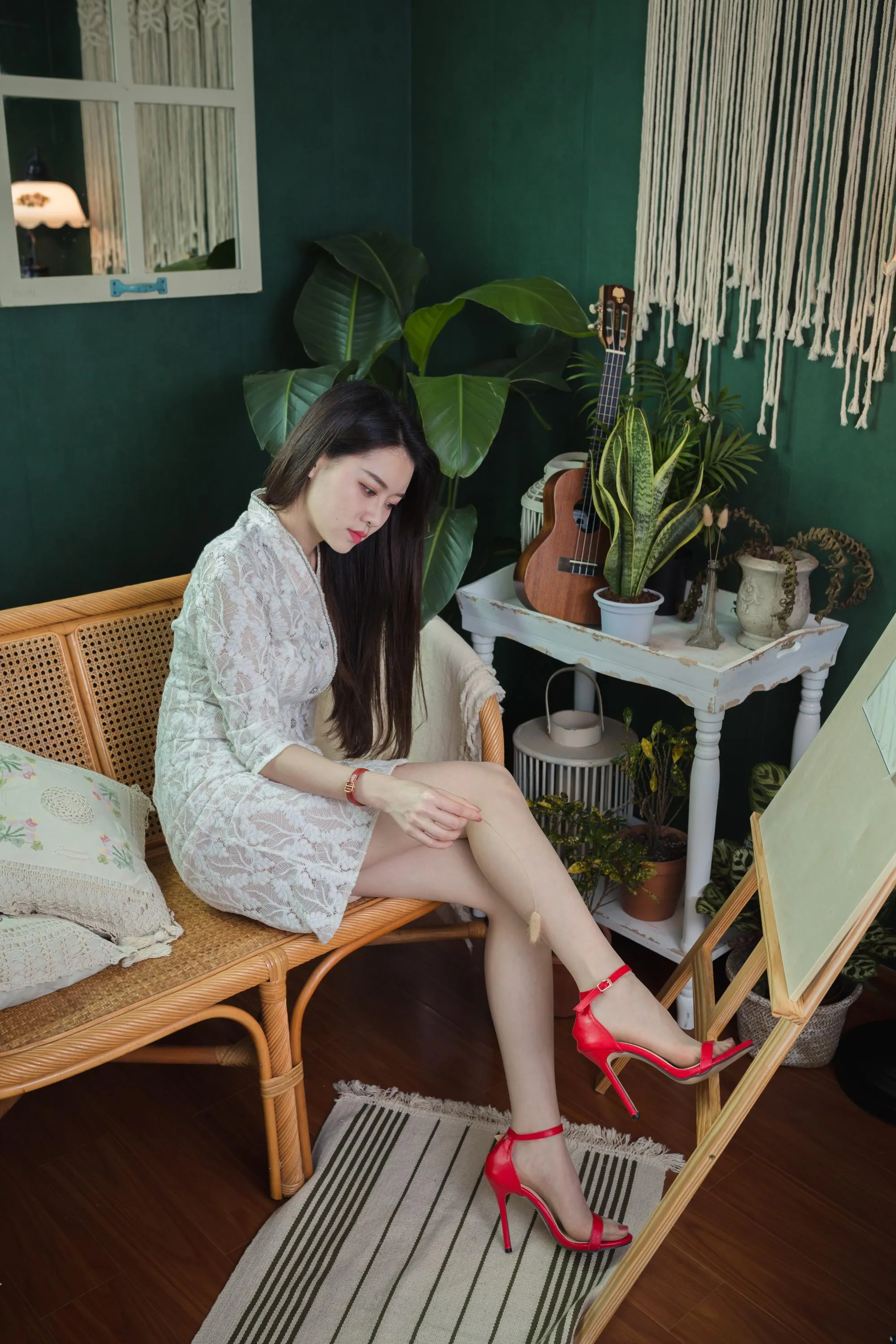 Sia不吃鱼 – NO.008 红色高跟 [139P]插图8
